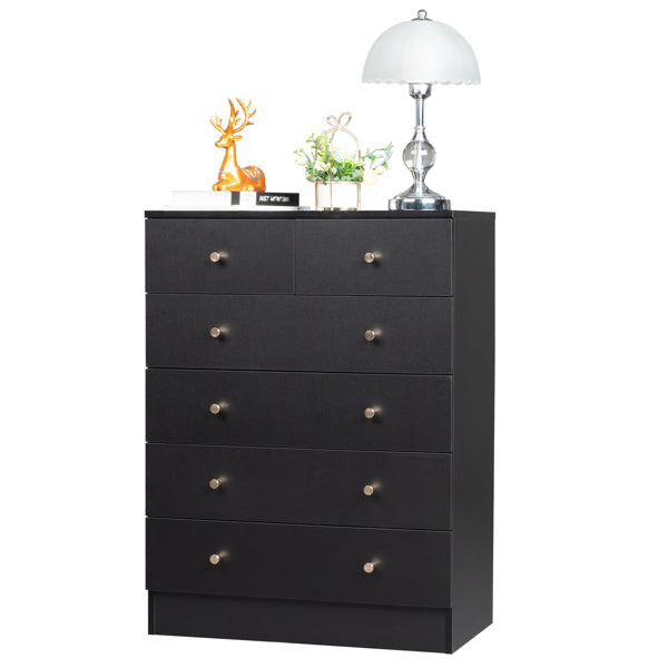 5-layer 6-drawer Filing Cabinet   Storage Cabinet   Storage Unit - Black
