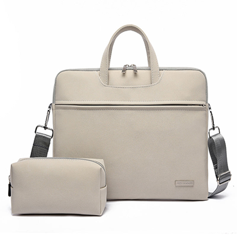 PU Leather Women Laptop Bag Notebook Carrying Case Briefcase For Macbook Air 13.3 14 15.6 Inch Men Handbags Shoulder Mouse