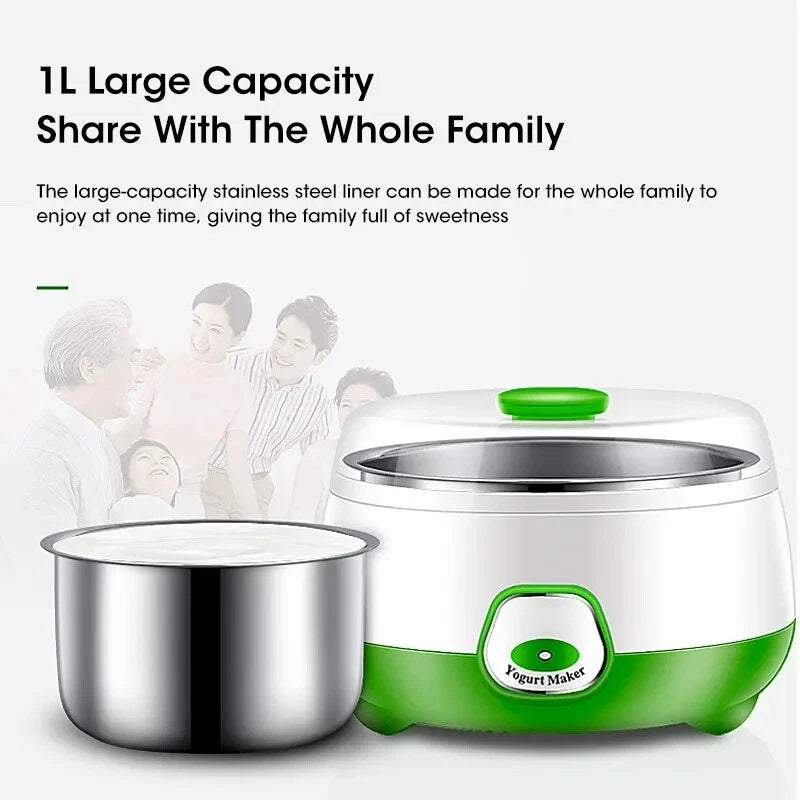 1L Electric Mini Yogurt Maker Automatic Multifunctional Fermenting Machine