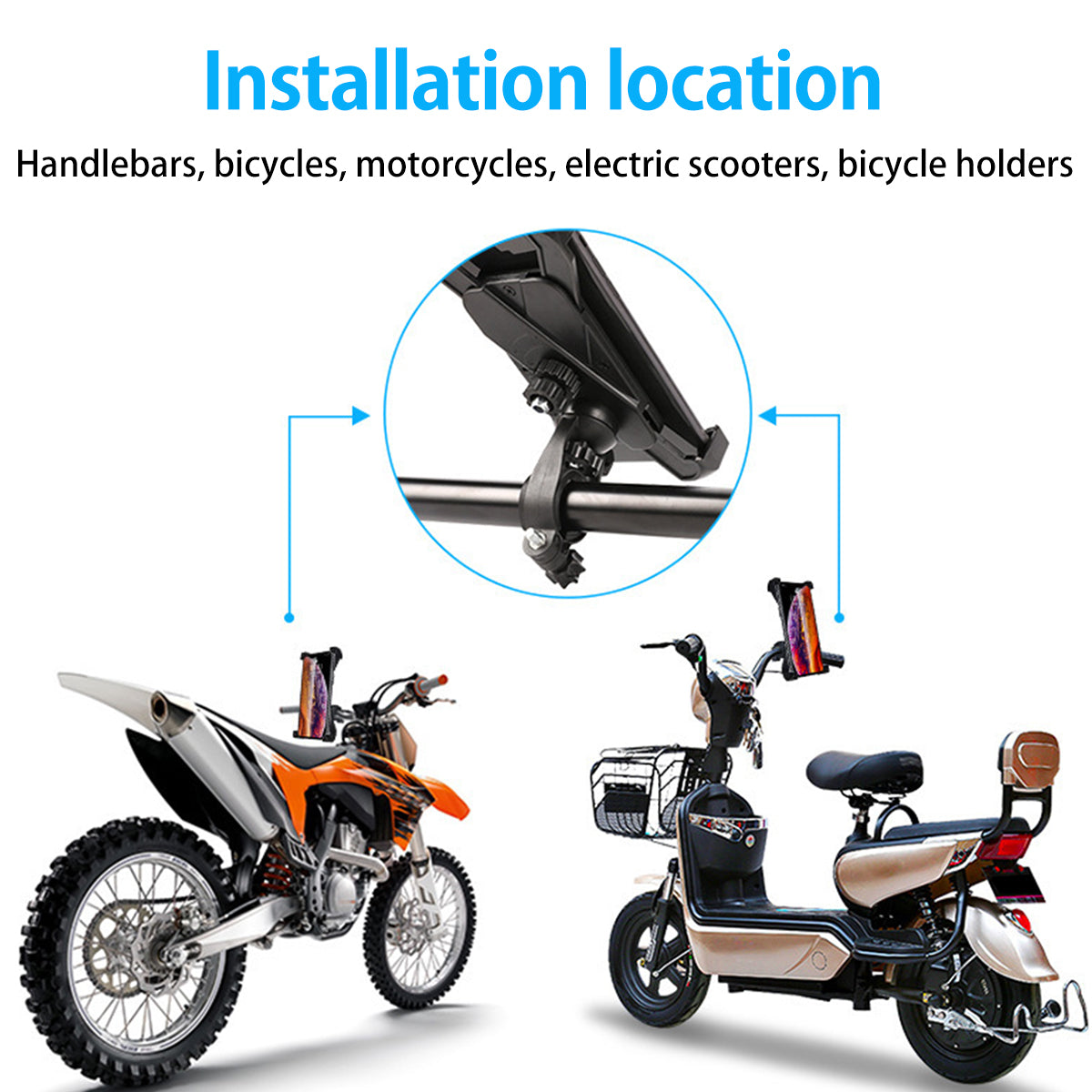 Phone Holder for Car 360° Widest View Flexible Long Arm Universal Handsfree Dashboard Suction Type Windshield Holder Phone Mount