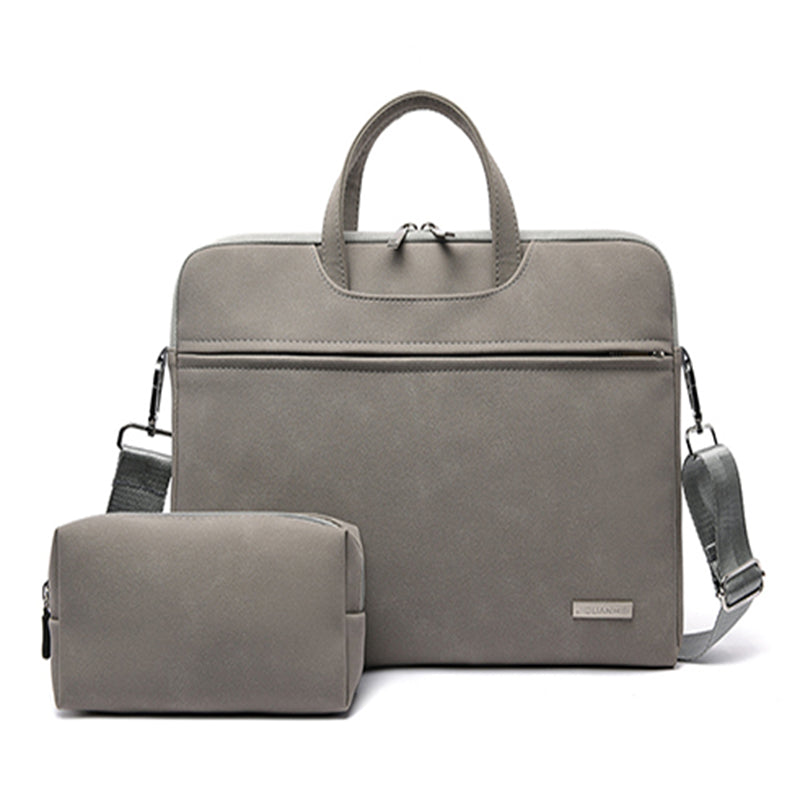 PU Leather Women Laptop Bag Notebook Carrying Case Briefcase For Macbook Air 13.3 14 15.6 Inch Men Handbags Shoulder Mouse