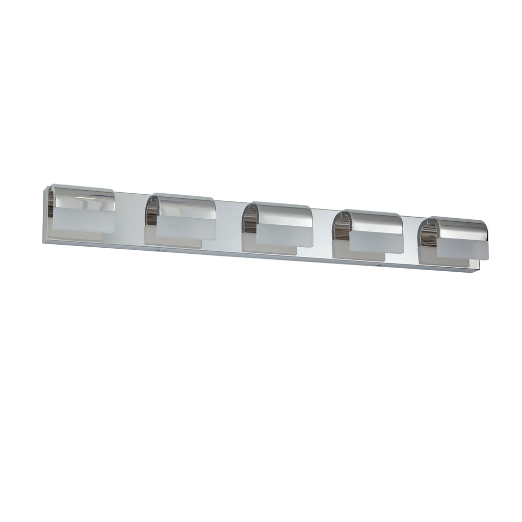 Modern Bathroom Vanity Lighting 5-Light LED Vanity Lights Over Mirror Bath Wall Lighting