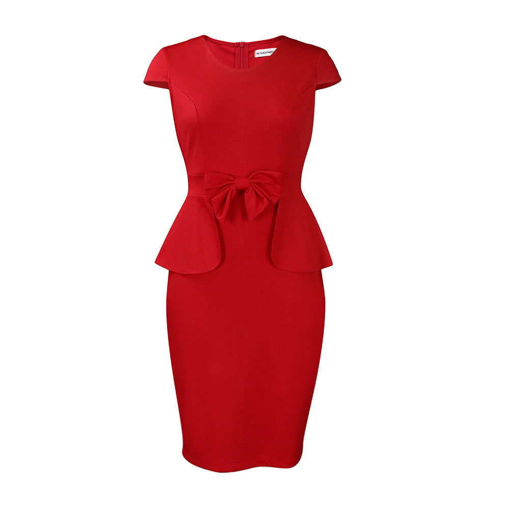 Women's Elegant Fitted Hip-Hugging Casual Dress