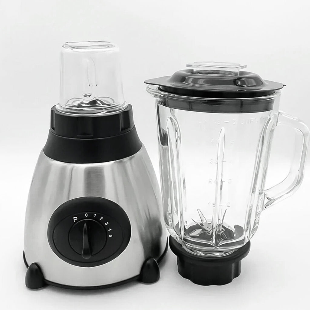 UK NEW 2 In 1 Juicer Blender Glass Fruit Grinder Smoothie Maker Food Processor Crusher