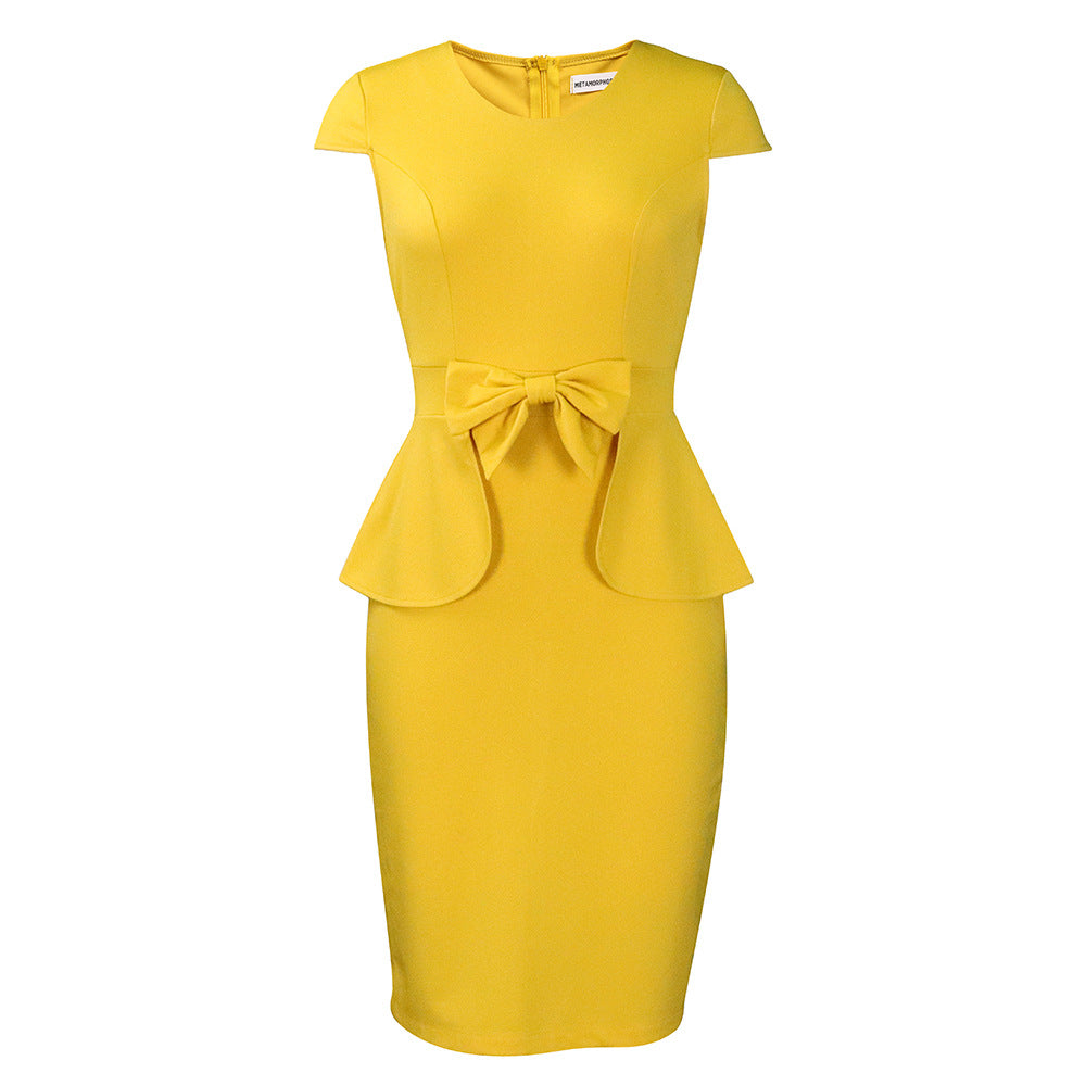 Women's Elegant Fitted Hip-Hugging Casual Dress