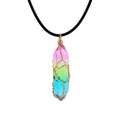 Women's Transparent Geometric Diamond Crystal Necklace