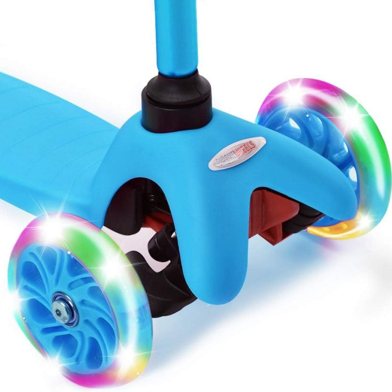 Kids Child Kick Push Scooter 3 Wheels LED Flashing Tilt Lean Boys Girls Scooter