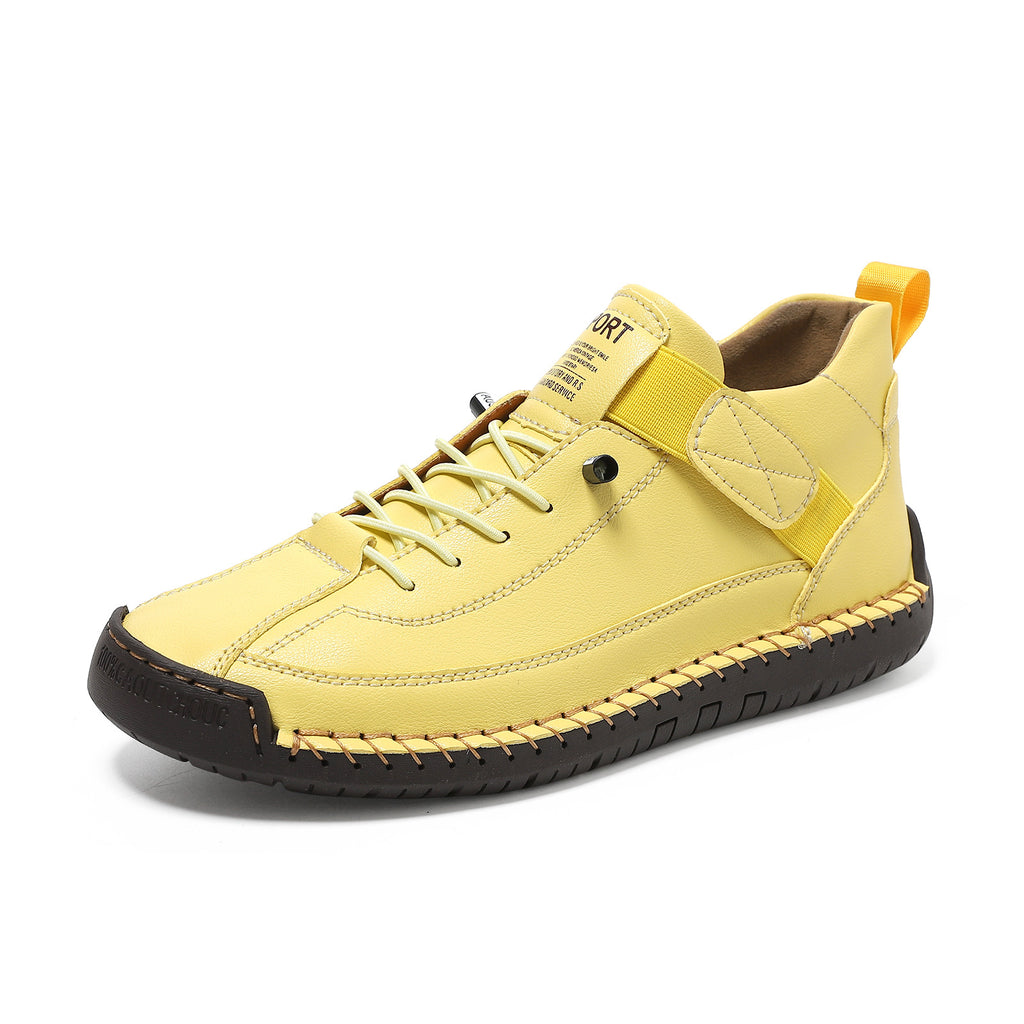AutumnWinter Flat-Soled Casual Hand-Stitched Mens Shoes