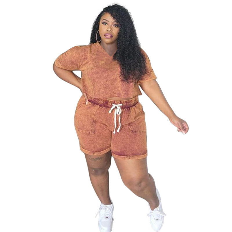 Women's Short Lace-Up Casual Pants Set