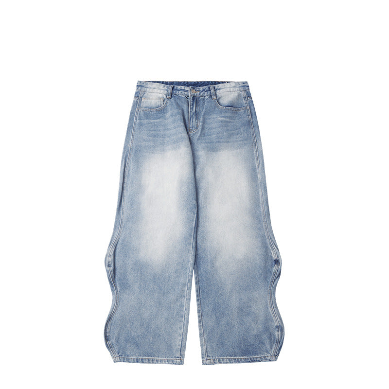 Men's Distressed Vintage Style Casual Denim Jeans