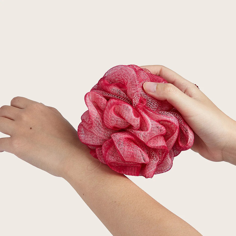 Shower Mesh Sponge Bath Puffs Bubble Ball Exfoliating Bath Sponge Body Scrubber Soft Cleanser Skin Scrub Bathroom Accessories