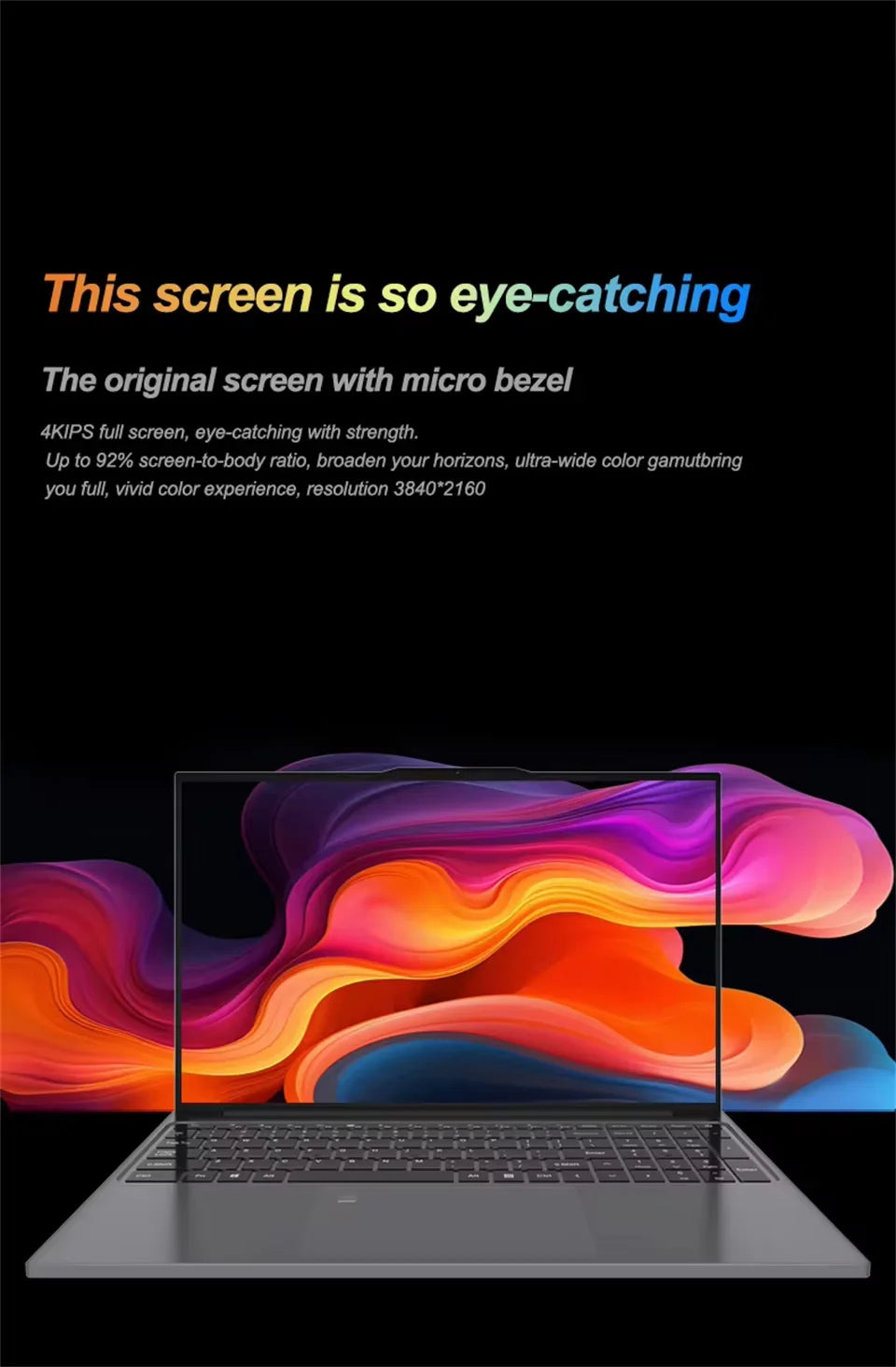 FUCHU 15.6'' PC Computer 16GB DDR4 RAM 1TB 2TB SSD Intel I3-6100U Computer Fingerprint Unlock Windows 11 Laptops Office Study Notebook