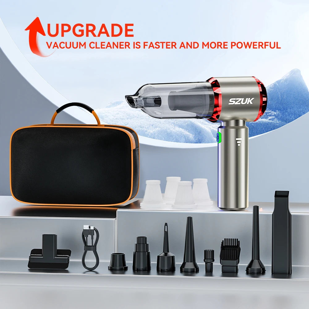SZUK C012Max 18000PA Wireless Car Vacuum Cleaner Mini Vacuum Cleaner Powerful Suction Portable Handheld Vacuum Cleaner for Car