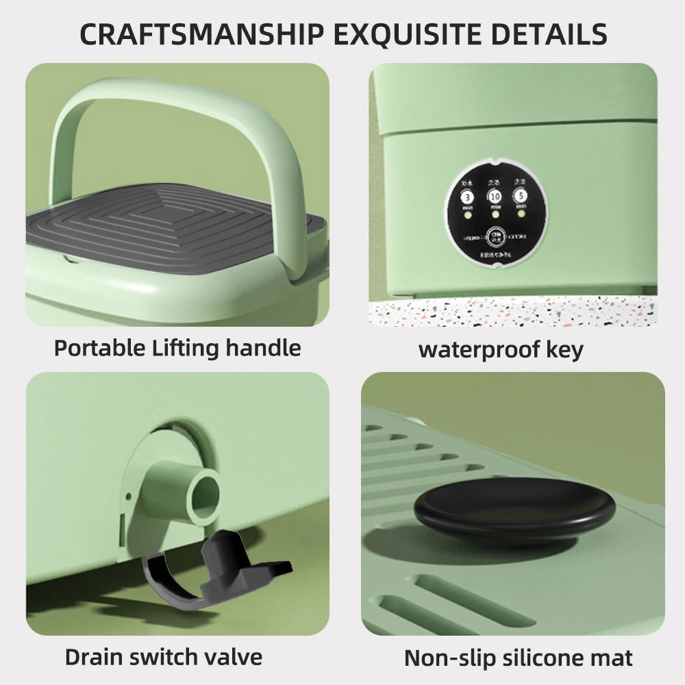 4.5L 220V portable drinking budget small travel folk washing machine sock and underwear washing machine