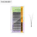 NAGARAKU Single Tip 2D Y Shape Eyelash Hand Woven Premium Soft Eyelashes Extension Makeup Mesh Net Cross YY Lashes