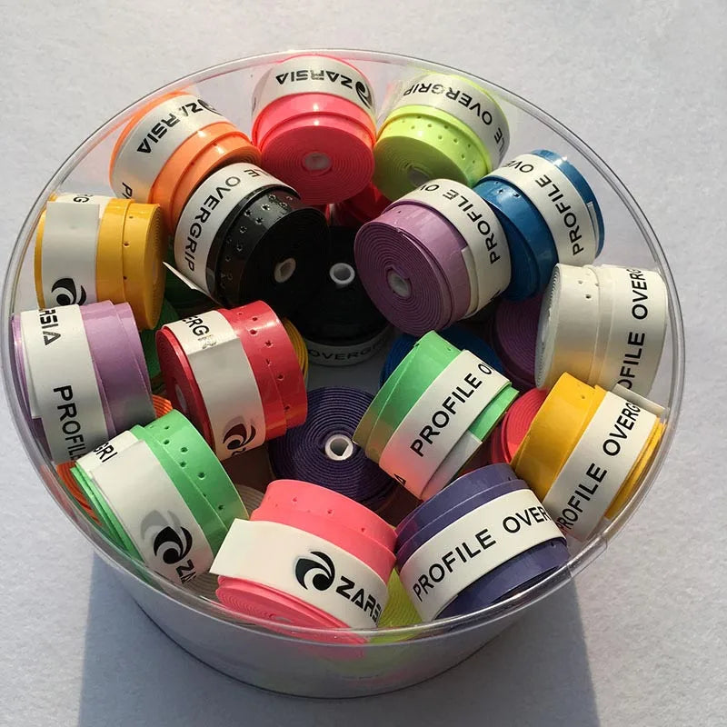 15PCS ZARSIA Laminated Perforated Tennis Overgrip Badminton Racket Sweatband Mesh Hand Glue Sticky Non-slip Fishing Rod Strap