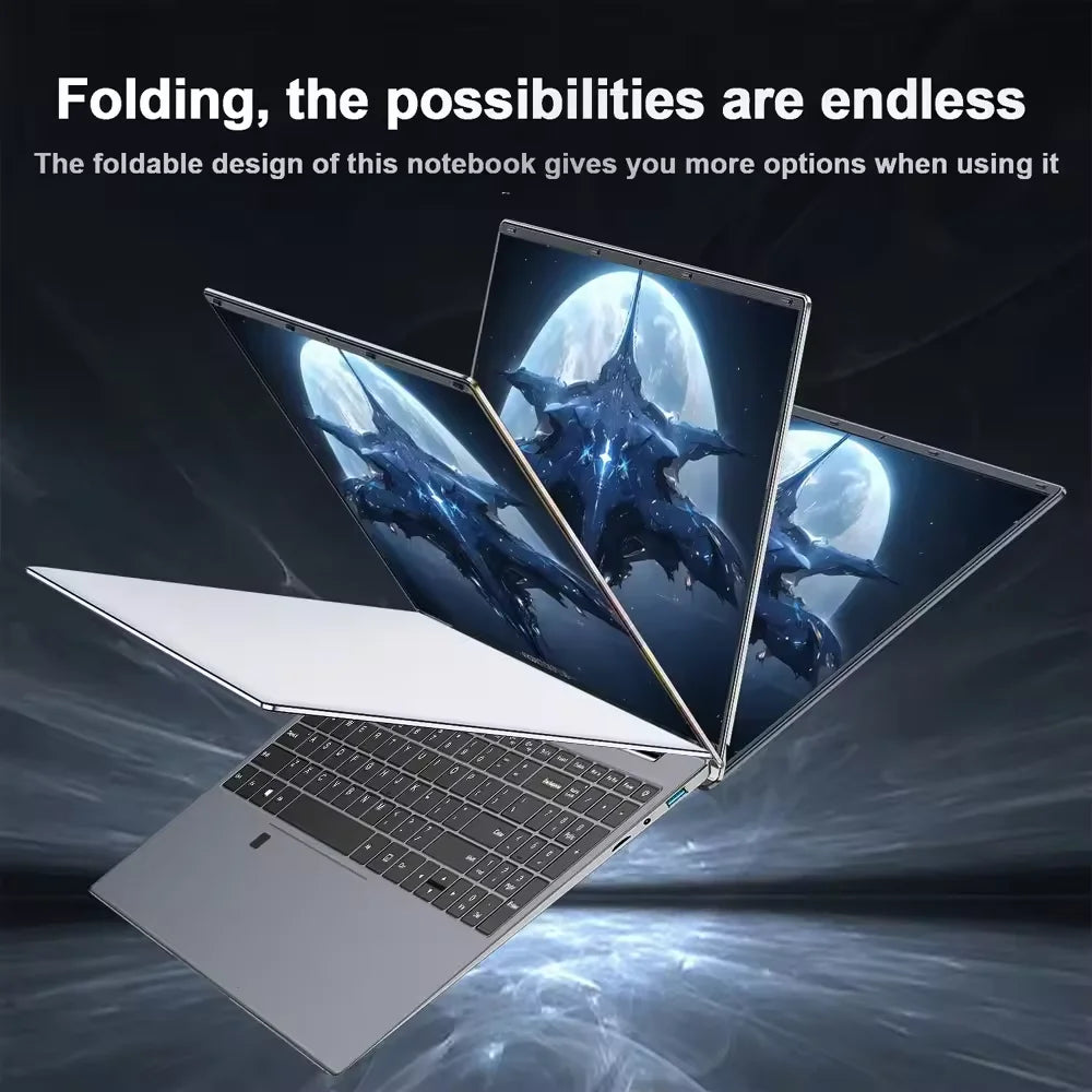 FUCHU 15.6'' PC Computer 16GB DDR4 RAM 1TB 2TB SSD Intel I3-6100U Computer Fingerprint Unlock Windows 11 Laptops Office Study Notebook