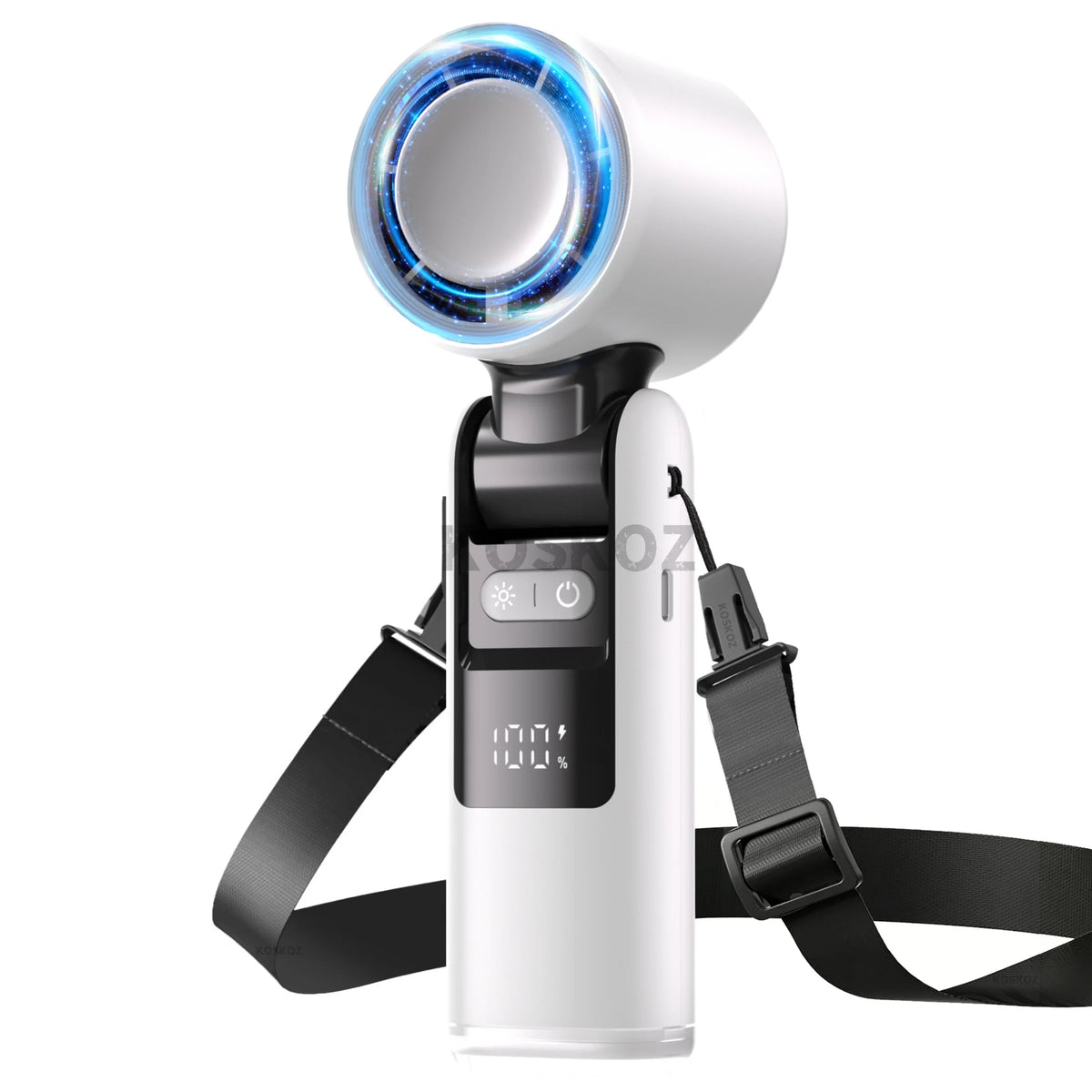 Portable Handheld Turbo Fan, 5 Gear Wind, USB Rechargeable Fan, 3 IN 1 Hand Fans for Outdoor Activities, Travel, Beach
