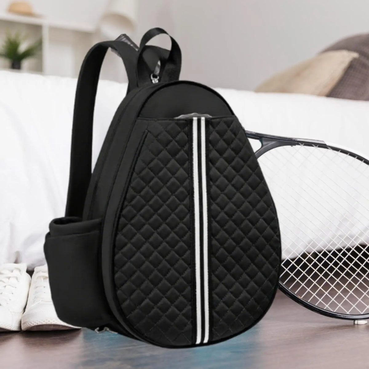 Tennis Bag Large Capacity Premium Tennis Crossbody Backpack Waterproof Lightweight Tennis Accessories for Men Women Training