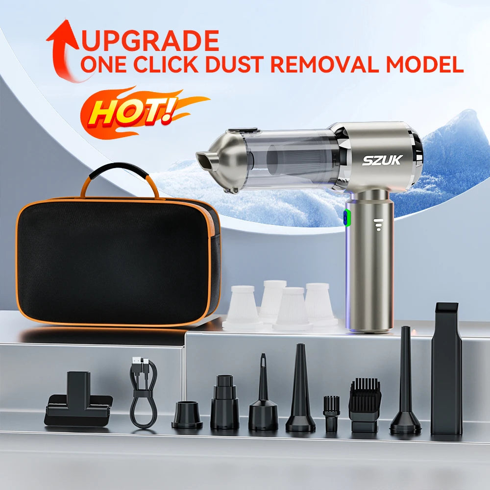 SZUK C012Max 18000PA Wireless Car Vacuum Cleaner Mini Vacuum Cleaner Powerful Suction Portable Handheld Vacuum Cleaner for Car