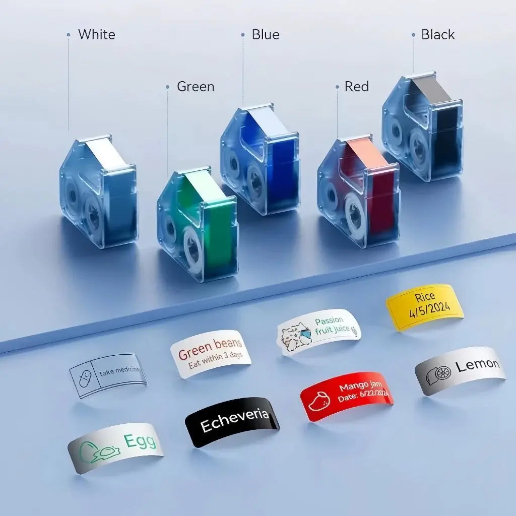 NIIMBOT B18 Labeling Ribbon, Refill Tapes for Thermal Transfer Label Printer/Color Printer, Long Lasting Non Fade