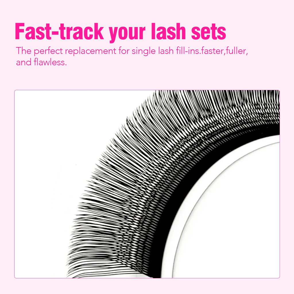 TDANCE U-Shaped 3D 4D 5D Eyelash Extension U Shape W Style Faux Mink Premade Fans Natural Soft Volume Makeup Eyelashes