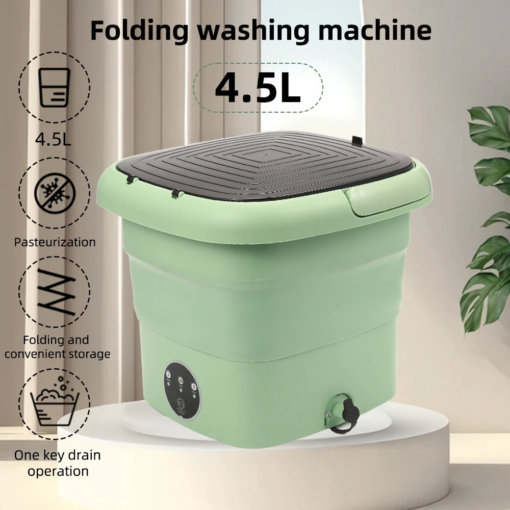 4.5L 220V portable drinking budget small travel folk washing machine sock and underwear washing machine