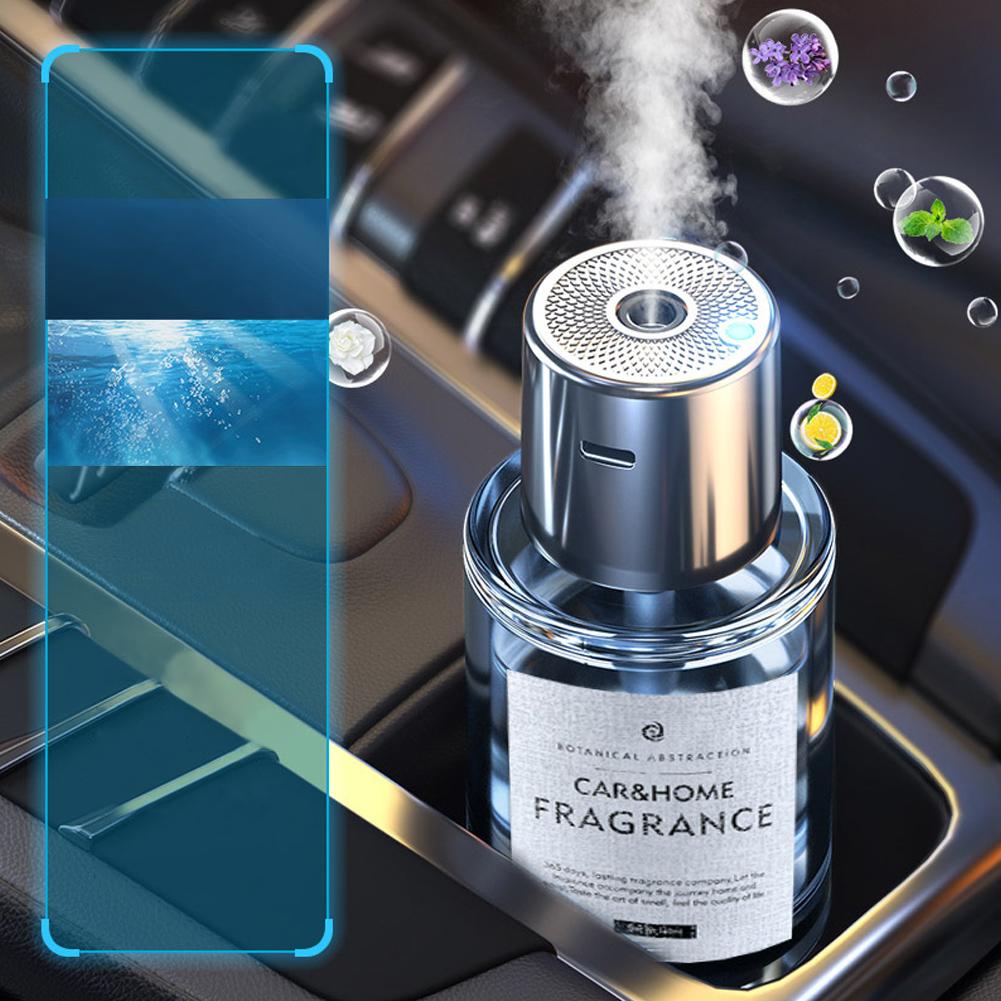 Car Mounted Intelligent Fragrance Spray Perfume Essential Oil Diffuser Humidifier Portable Car Bedside Fragrance Accessories