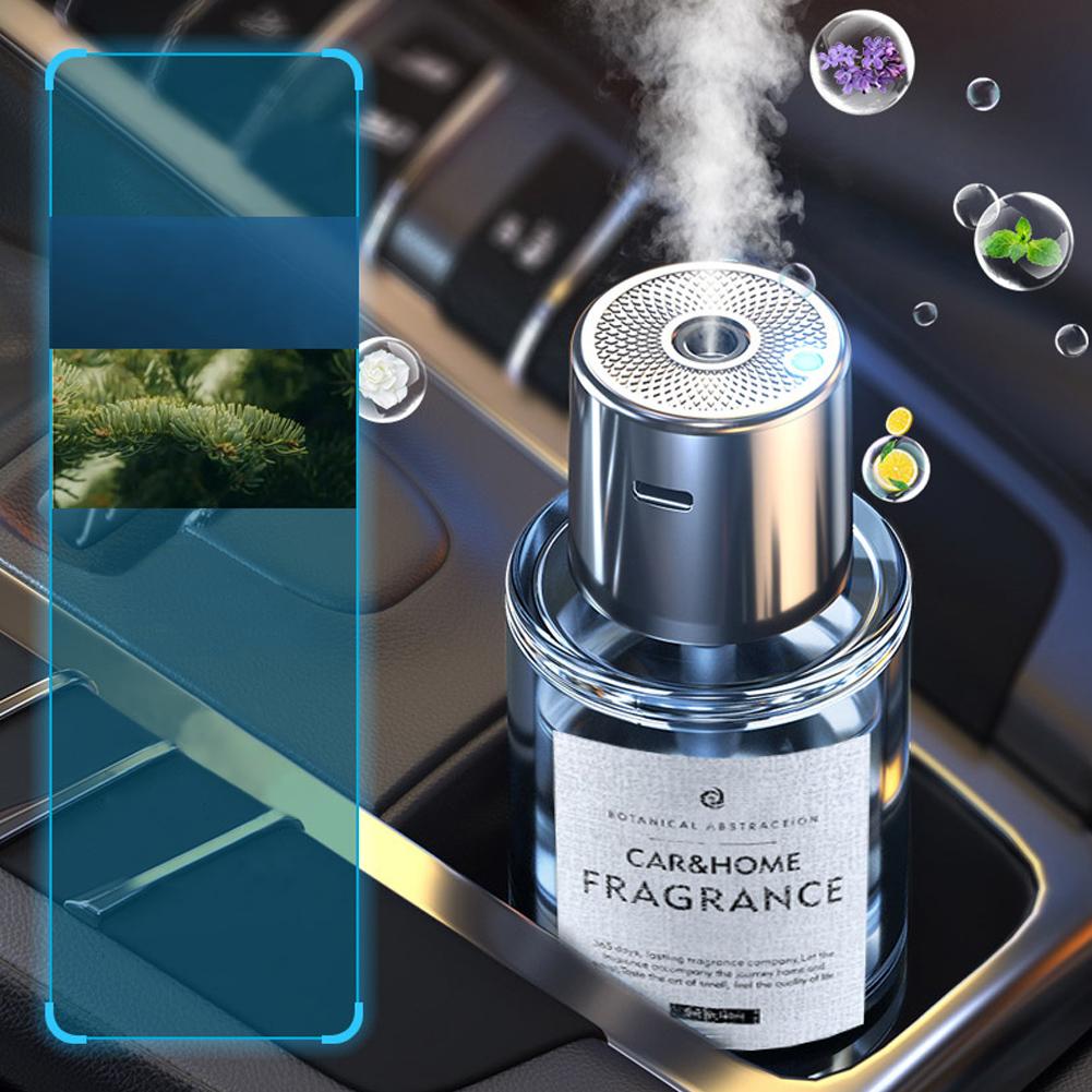 Car Mounted Intelligent Fragrance Spray Perfume Essential Oil Diffuser Humidifier Portable Car Bedside Fragrance Accessories