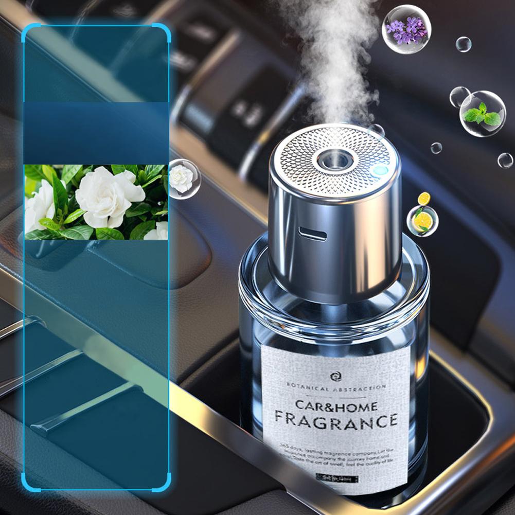 Car Mounted Intelligent Fragrance Spray Perfume Essential Oil Diffuser Humidifier Portable Car Bedside Fragrance Accessories