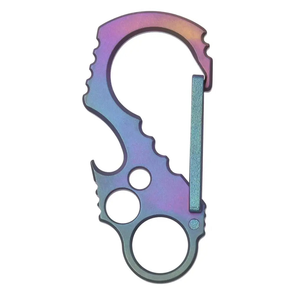 Titanium Carabiner Keychain Clip Keychain Bottle Opener Key Holder For Keychain 2 In 1 Key Chain For Shopping Hiking Camping