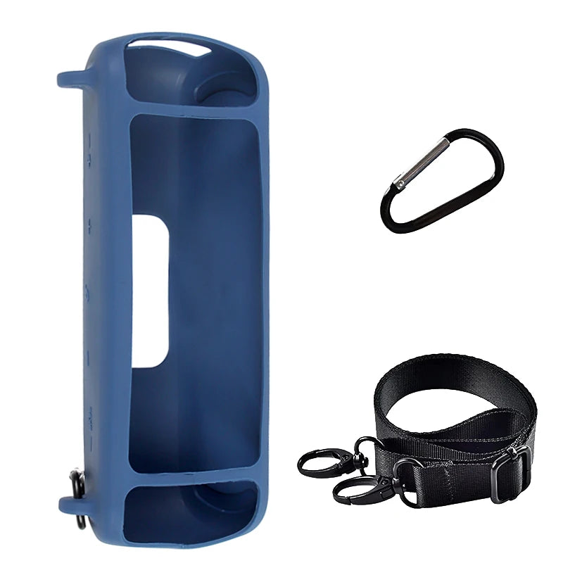ZOPRORE Silicone Case for Anker Soundcore Motion+ Bluetooth Speaker, Waterproof Rubber Travel Carry Pouch with Strap Carabiner