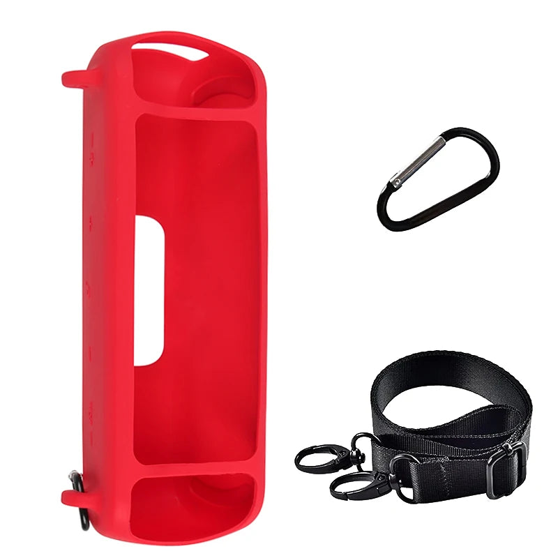 ZOPRORE Silicone Case for Anker Soundcore Motion+ Bluetooth Speaker, Waterproof Rubber Travel Carry Pouch with Strap Carabiner