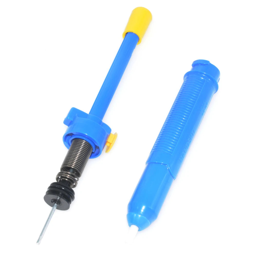 Blue Anti-Skid Desoldering Pump Super Big Powerful Plastic Electronic Welding Solder Suction Sucker Vacuum Tin