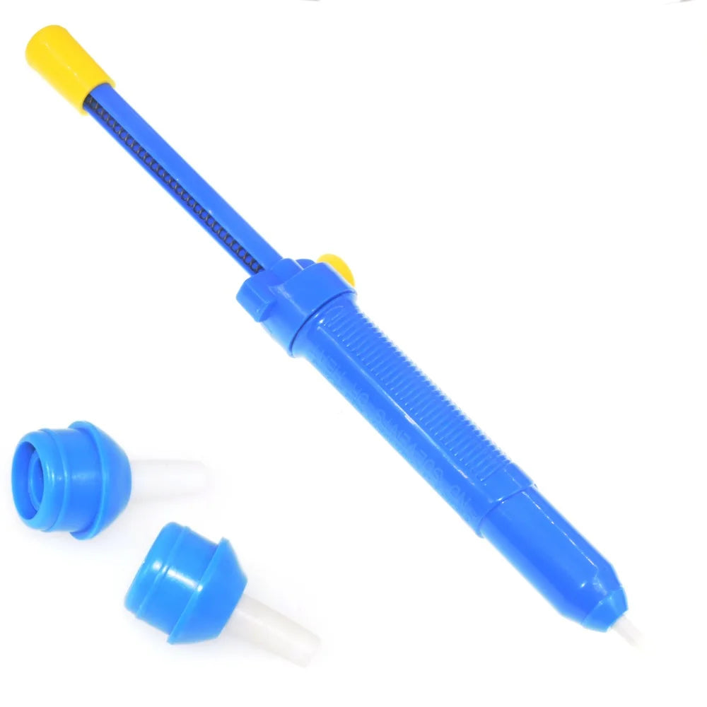 Blue Anti-Skid Desoldering Pump Super Big Powerful Plastic Electronic Welding Solder Suction Sucker Vacuum Tin
