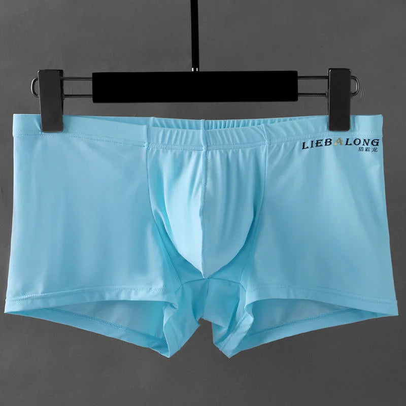 Ropa Sexi Sexy Underwear Boxers sexi  u pouch for boys silk slip soft mens Hombre Slips Ropa Interior Home red for 2023