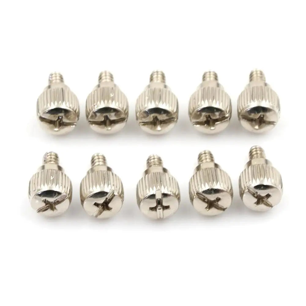 10pcs 6#-32*5/6mmThread Teeth Length 5mm 6mm Computer Pc Case Cooling Fan Toolless Adjustment Screw Thumbscrews Thumb Screw M3.5