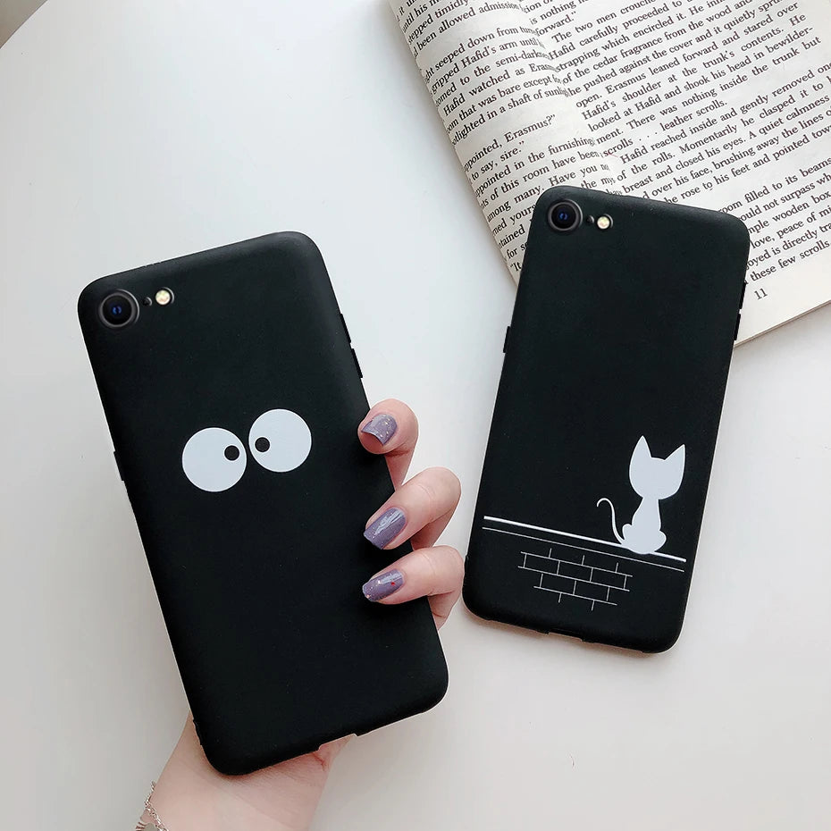 For iPhone SE 2022 Case For iPhone SE 3 SE3 2022 SE2022 Back Shockproof Cover Soft TPU Cute Cartoon Painted Silicone Phone Case
