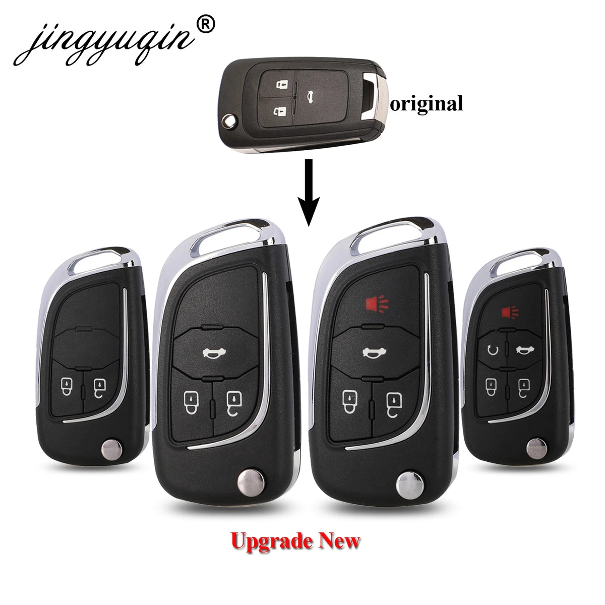 2/3/45B Modified Flip Remote Car Key Shell For Chevrolet Cruze Epica Lova Camaro Fit Buick Opel Vauxhall Insignia Astra Fob Case