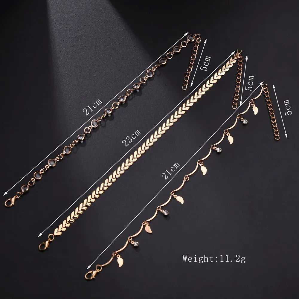 Bohemian Multilayer Shell Beads Anklets For Women Vintage Star starfish Ankle Bracelets on Leg Foot Chain Summer Beach Jewelry