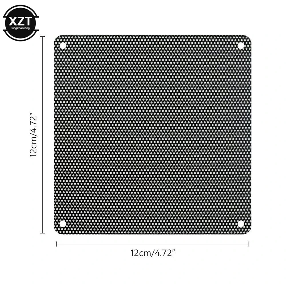 5PCS/lot 120*120mm Cuttable Black PC PVC Case Fan Cooling Net Dust Filter Dustproof Case Computer Mesh Cover