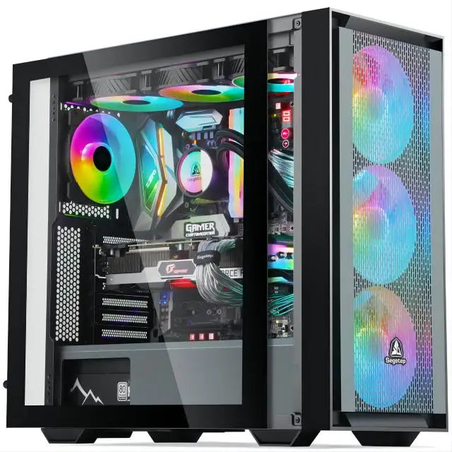 AOTESIER PC Gaming With Core i7 Processor/256G SSD 8GB /16GB RAM 3200MB DDR3/Windows 11 HD Graphics 4600 Graphics/ white