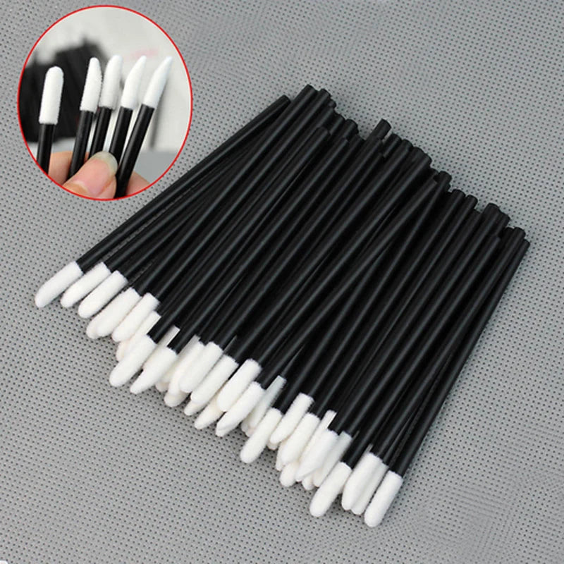 MEISHENJIE 50/500/1000pcs Lip Brushes Makeup Mascara Wands Lipstick Micro Brushes Applicators Cleaner for Eyelash Extension Tool
