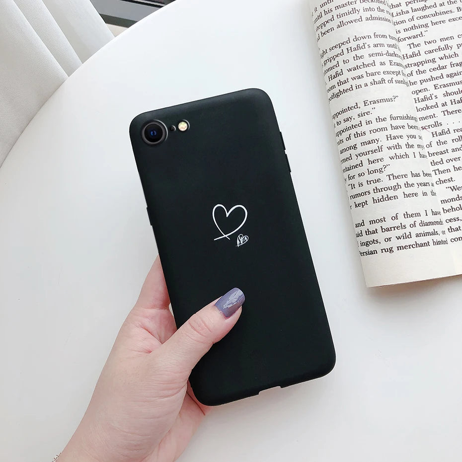 For iPhone SE 2022 Case For iPhone SE 3 SE3 2022 SE2022 Back Shockproof Cover Soft TPU Cute Cartoon Painted Silicone Phone Case