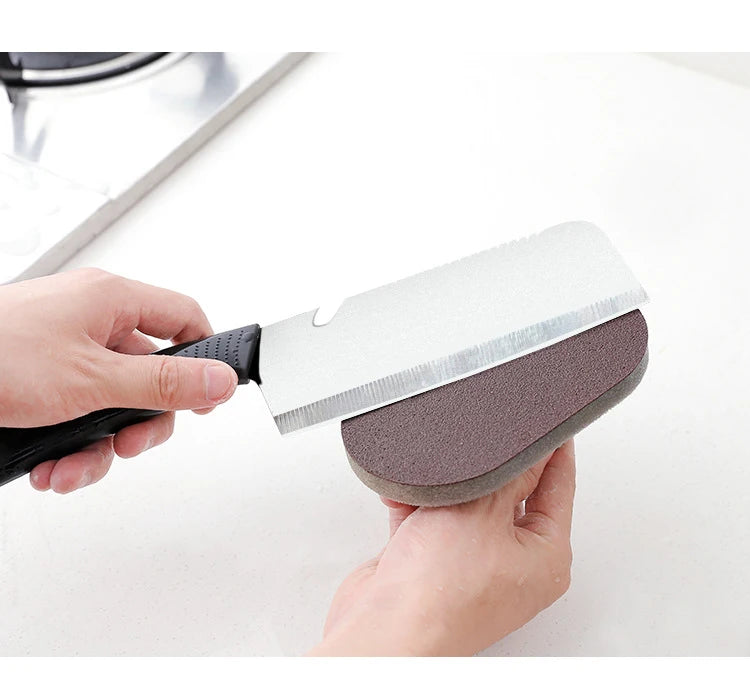 Kitchen Gadgets Magic Sponge Cleaning Sponge Kitchen Tools Strong Decontamination Brush with Handle Bathroom Kitchen Accessories