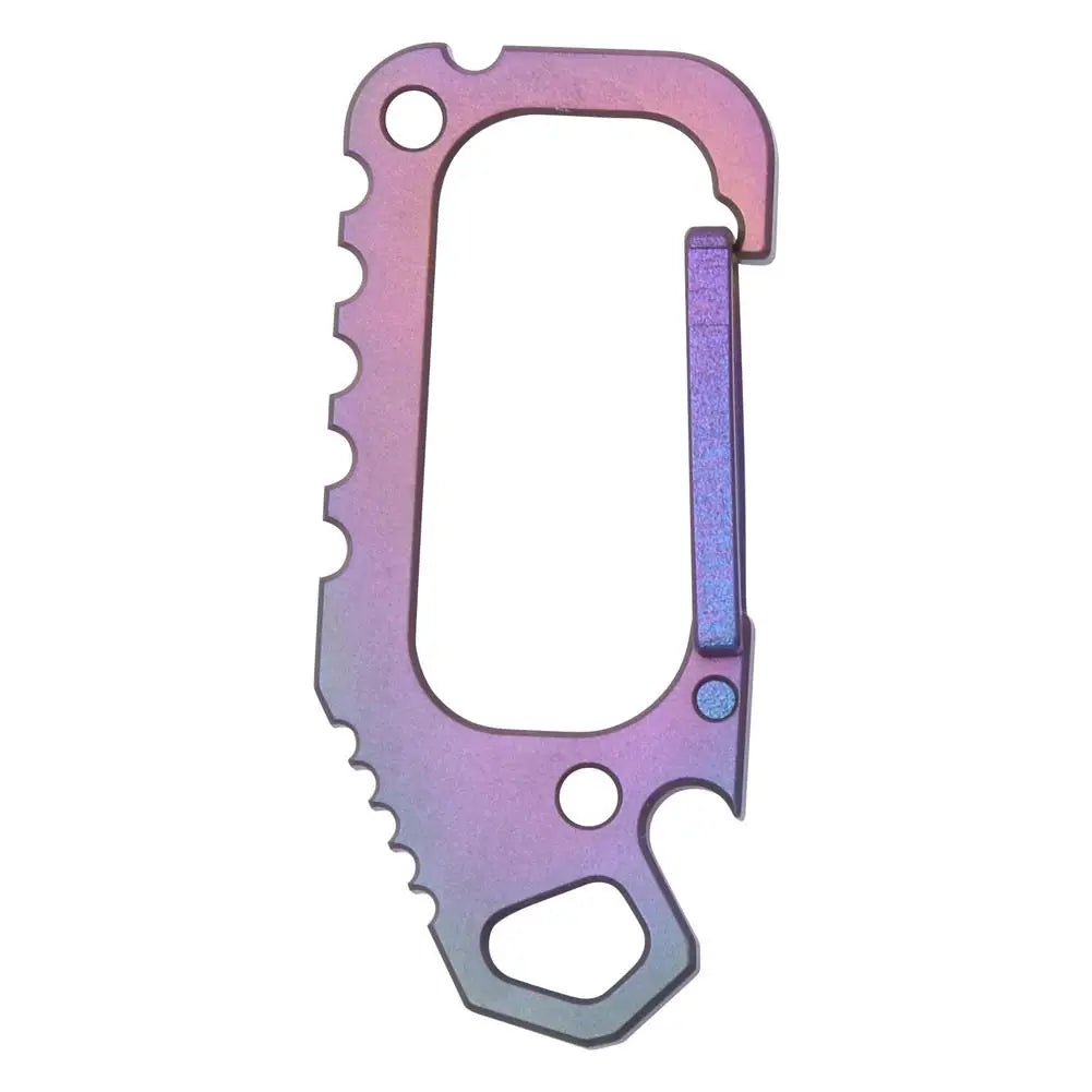 Titanium Carabiner Keychain Clip Keychain Bottle Opener Key Holder For Keychain 2 In 1 Key Chain For Shopping Hiking Camping