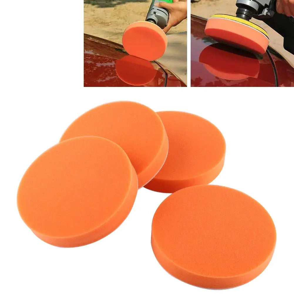 5 Piece Polishing Pads 4''5''6 ''Buffing compound Pads Sponge Waxing Kit for Backing Plate Car Polisher Auto Beauty Paint Care