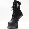 JIALUOWEI 7inch High Heel New Fancy Ponyplay Bootfetish Ankle Platform Boots In Stock Fast Shipping Size36-46