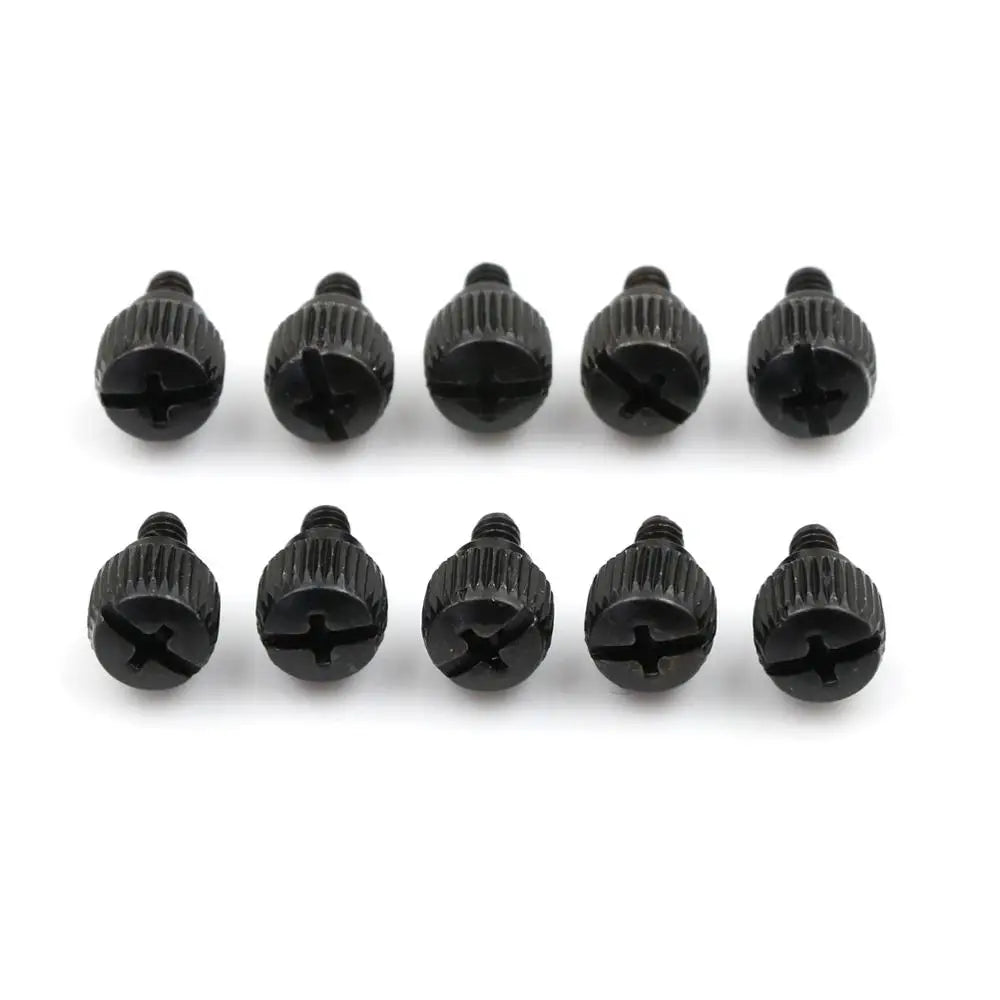 10pcs 6#-32*5/6mmThread Teeth Length 5mm 6mm Computer Pc Case Cooling Fan Toolless Adjustment Screw Thumbscrews Thumb Screw M3.5