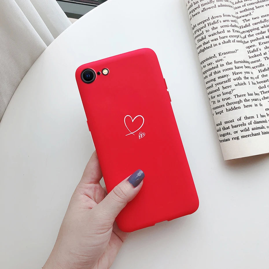 For iPhone SE 2022 Case For iPhone SE 3 SE3 2022 SE2022 Back Shockproof Cover Soft TPU Cute Cartoon Painted Silicone Phone Case
